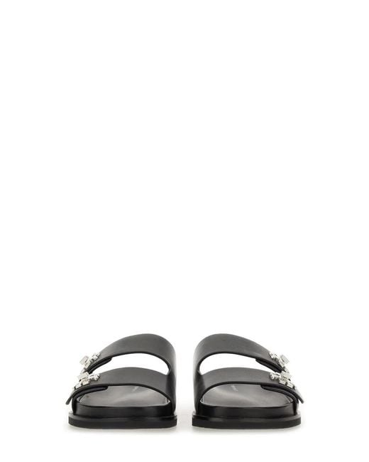 Tory Burch Black "T Lock" Sandal
