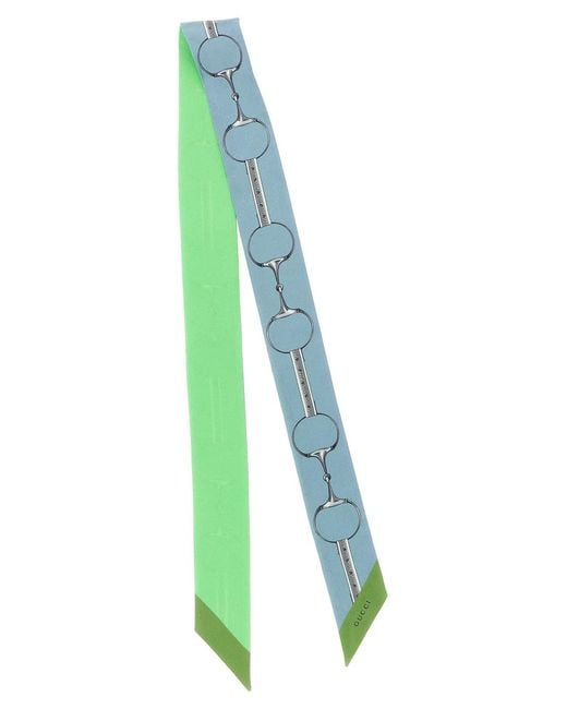 Gucci Green Double-Face Silk Ribbon