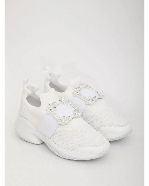 Roger Vivier White Viv' Run Sneakers
