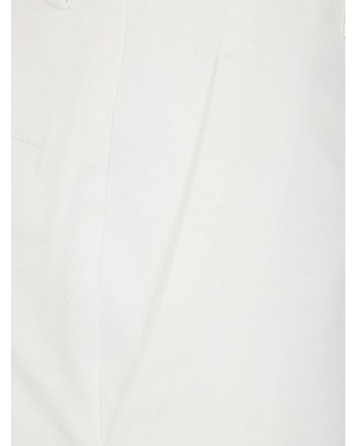 Ann Demeulemeester White Maaike Flared Leg Comfort Trousers