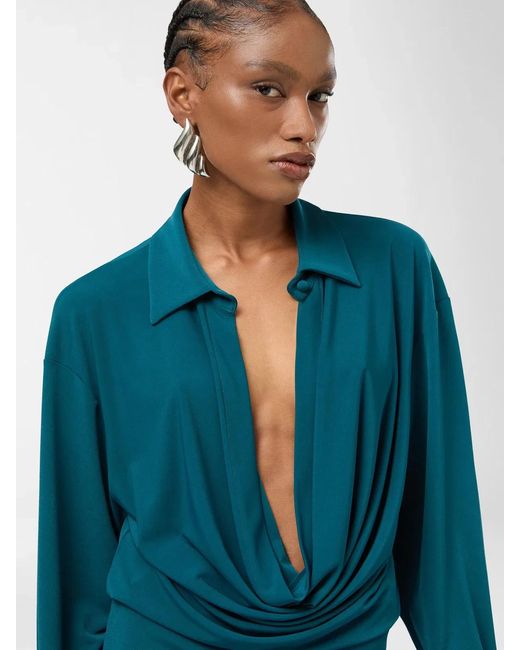 ANDAMANE Blue Lilia Mini Dress
