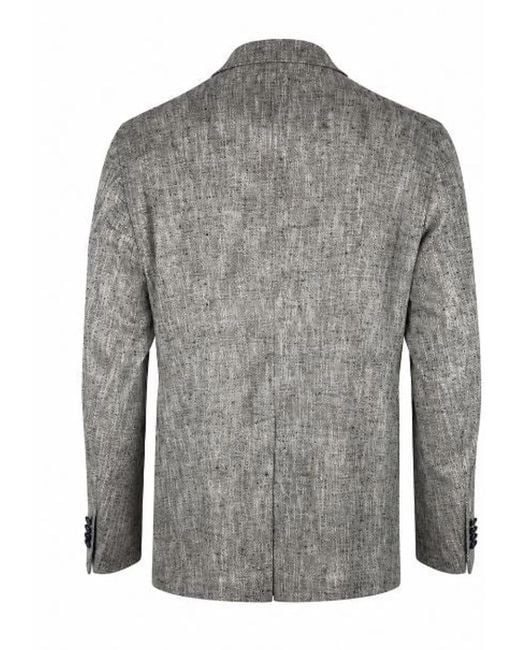 Tagliatore Gray Dark Wool Jacket for men