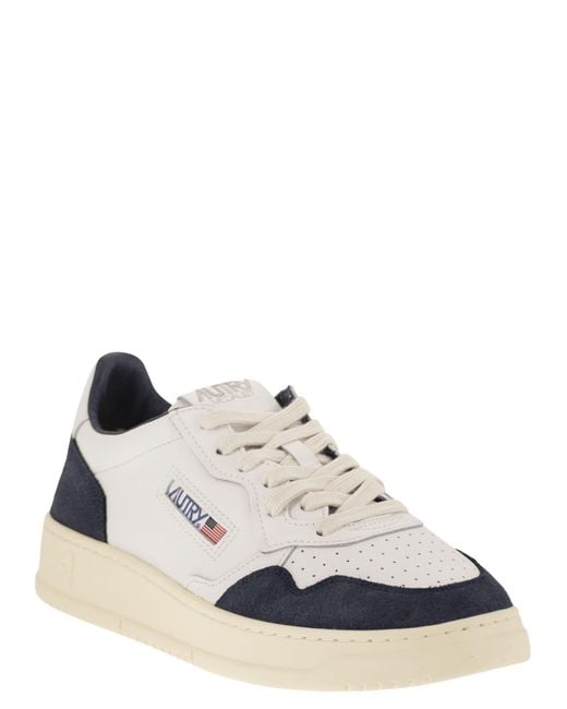 Autry White Medalist Low for men