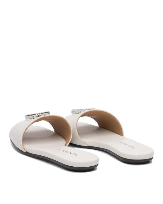 McQueen White Rubber Sandals