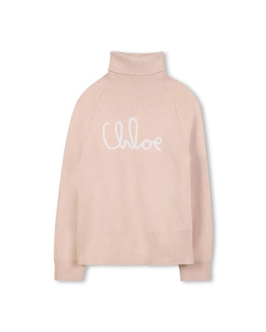 Chloé Pink Pull With Logo