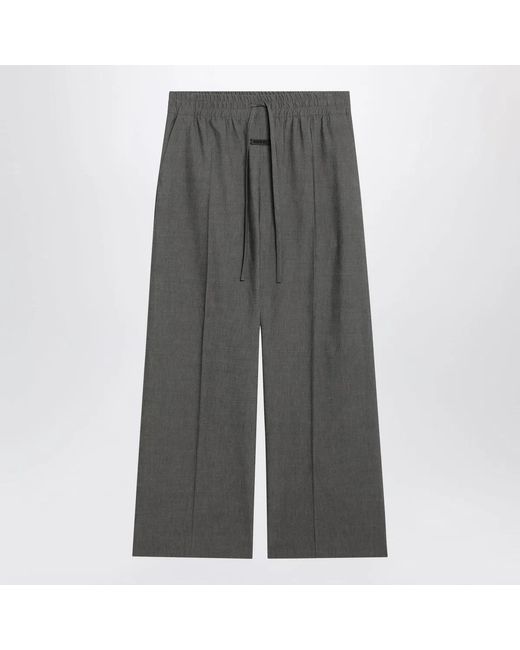 Fear Of God Gray Wideleg Trousers for men