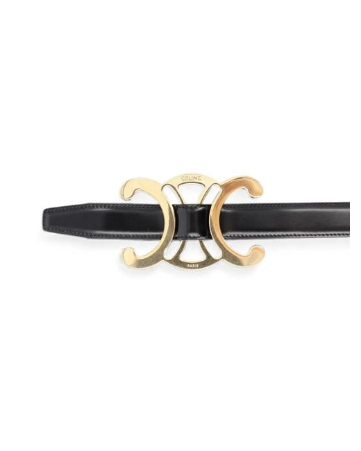 Céline White Triomphe Core Belt