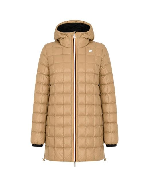 K-Way Black Sophie St Thermo Reversible Hooded Coat