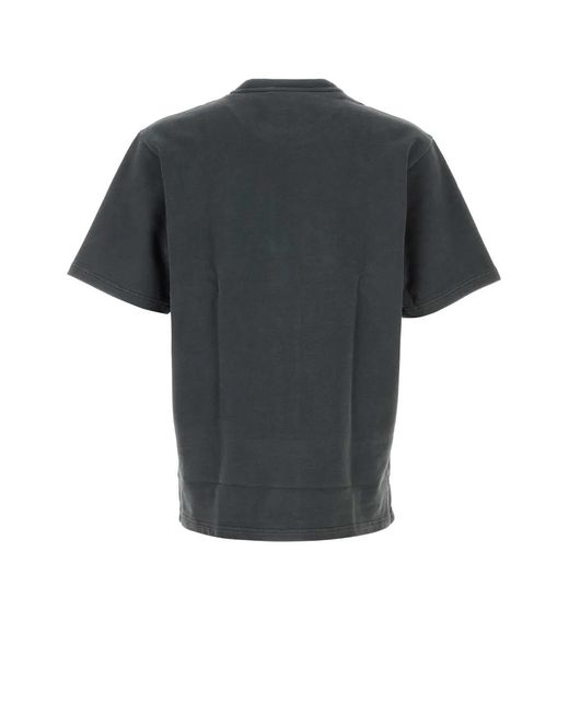 Dolce & Gabbana Black Dolce & Gabbana Charcoal Cotton T-Shirt for men