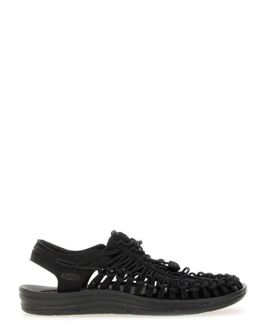 Keen Black Fabric And Rubber Uneek Sneakers