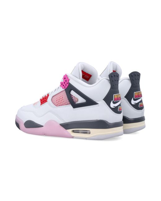 Nike White Nike 4 Retro Comic Sneakers for men