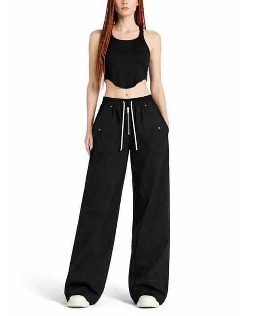 Rick Owens Black Cotton Tops