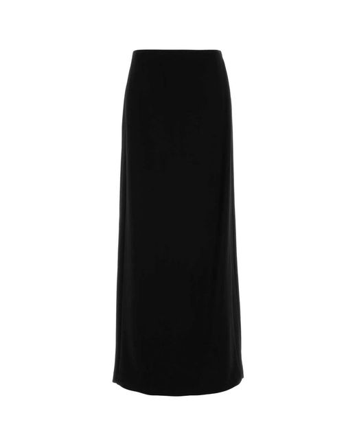 Fendi Black Stretch Cady Skirt