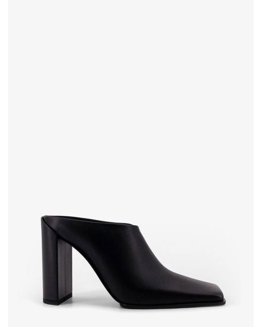 Alaïa White Square Leather Mule