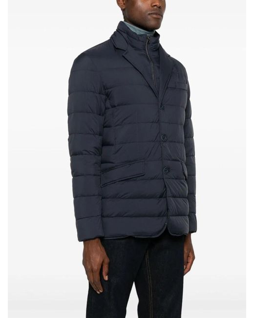 Herno Blue La Giacca Down Jacket for men