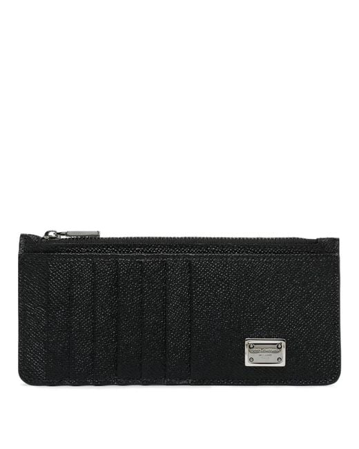 Dolce & Gabbana Black Dolce & Gabbana St. Dauphine Card Holder for men