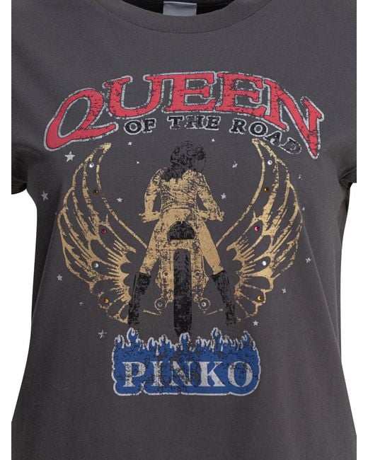 Pinko Gray Marrakech T Shirt