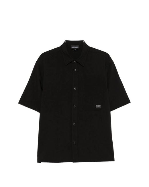 Emporio Armani Black Logo Shirt for men