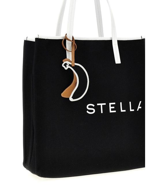 Stella McCartney Black 'Smc Bananatex' Large Shopping Bag