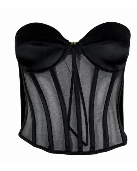 Elisabetta Franchi Black Stretch Top