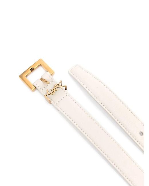 Saint Laurent Natural Cintura Cassandre Sottile