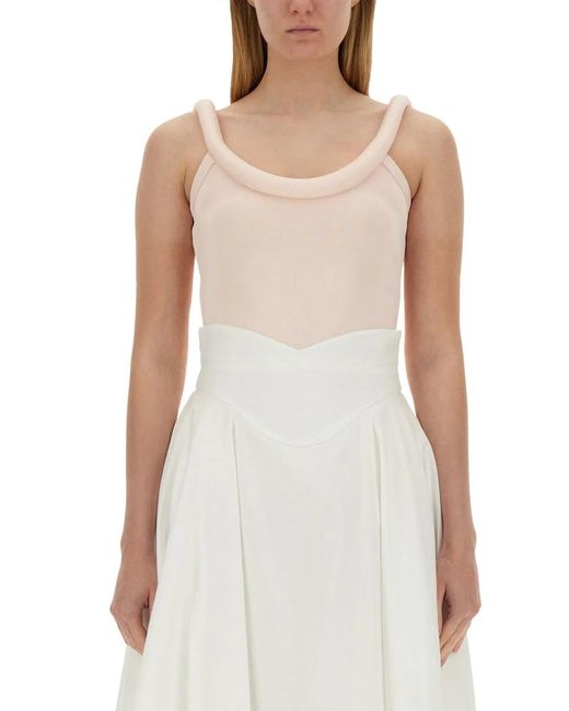 McQueen White Tops With Logo