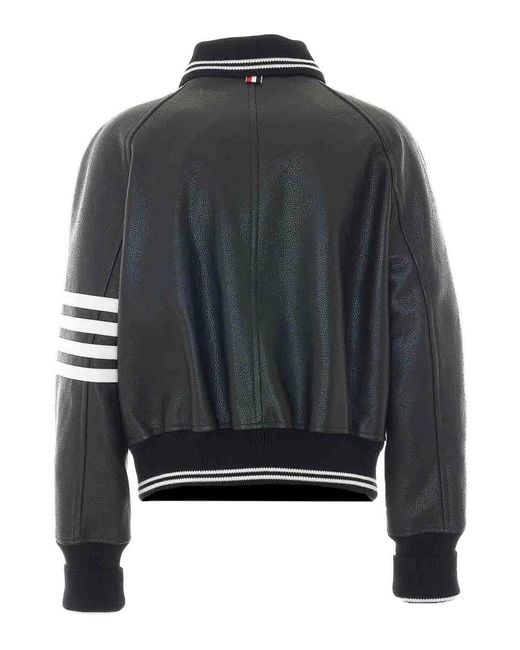Thom Browne Gray Oversized Bomber for men