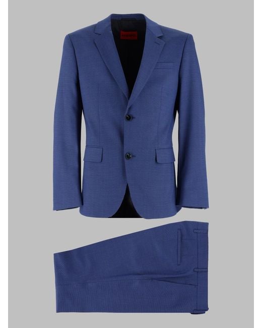 HUGO Blue Tailored Two-Piece Suit for men