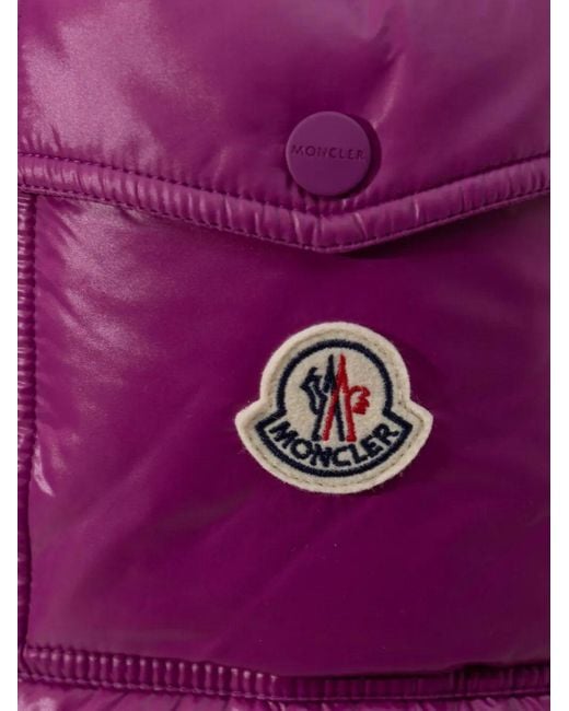 Moncler Purple Petra Short Down Jacket