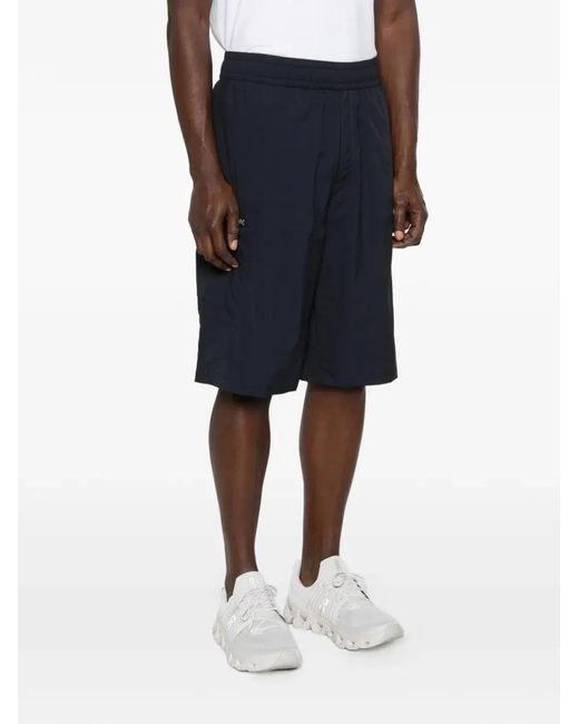 Moose Knuckles Blue Topflight Cargo Shorts for men