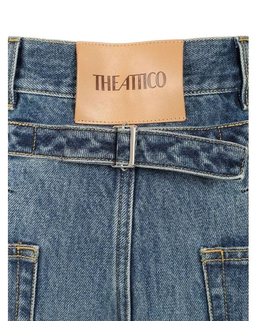 The Attico Blue Sky Cotton Jeans