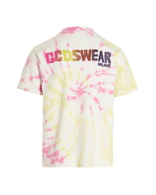 Gcds Pink T-Shirt Tie Dye' for men