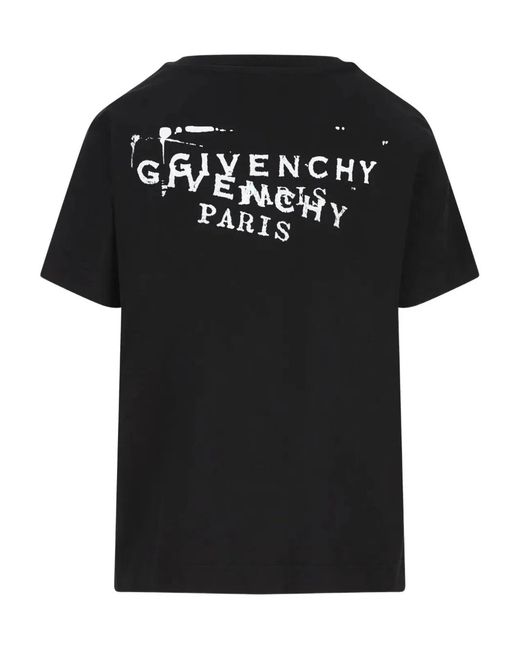 Givenchy Black Logo-Print Fitted T-Shirt