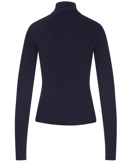 Miu Miu Blue Midnight Cotton Cardigan