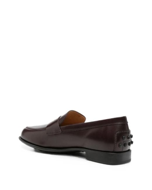 Tod's Brown Calfskin Moccasins