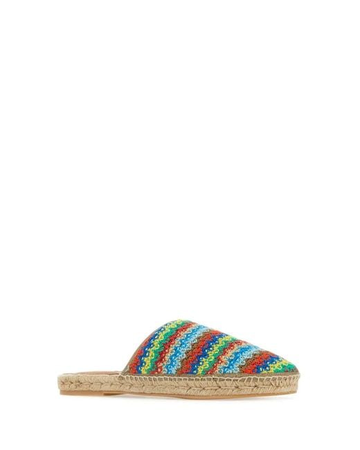 Alanui Green Crochet Over The Espadrilles for men