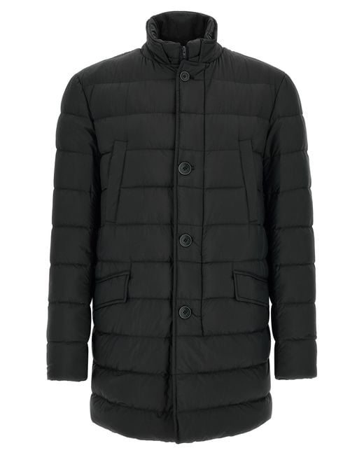 Herno Black 'Il Cappotto' Down Jacket for men