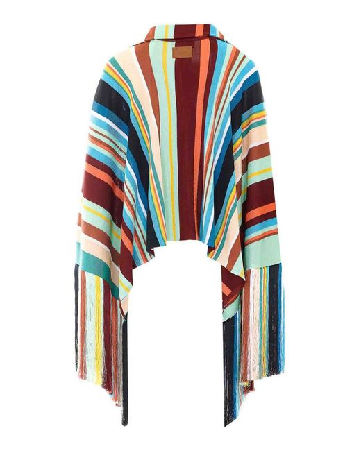 Fendi Blue Poncho