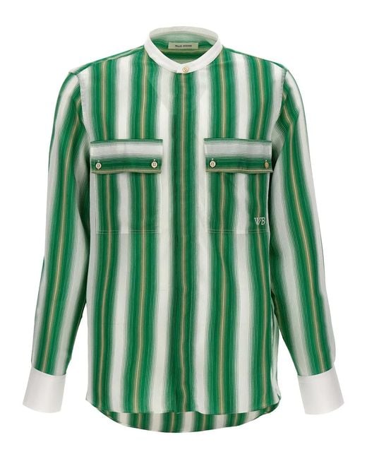 Wales Bonner Green 'Cadence' Shirt for men