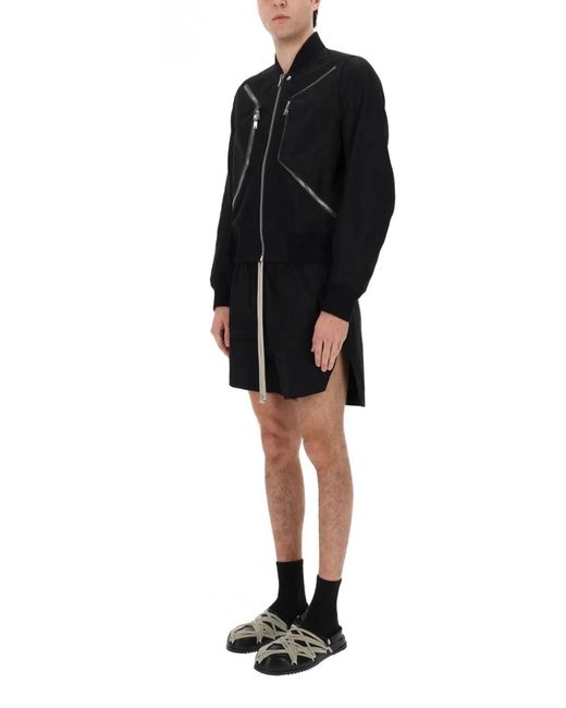 Rick Owens Black "Heizer Flight" Jacket for men