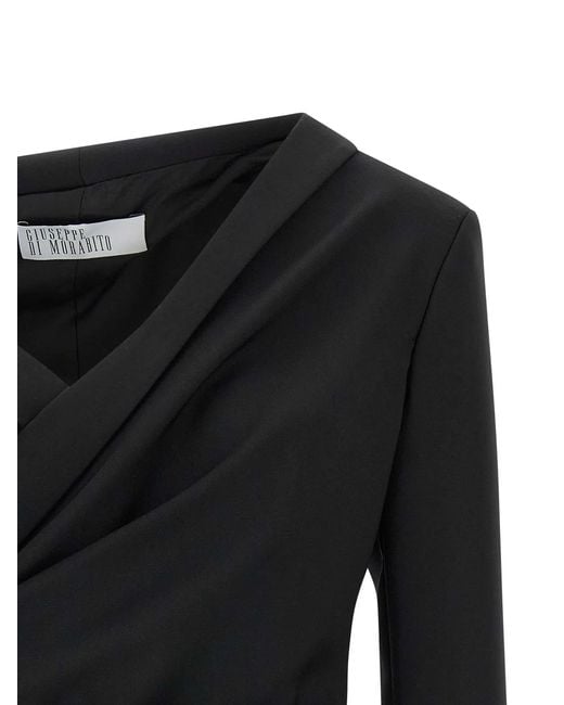 GIUSEPPE DI MORABITO Black Asymmetrical Blazer