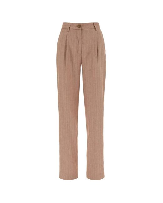 Jacob Cohen Natural Pant Regular Leg Single Pence Mid Rise Nora