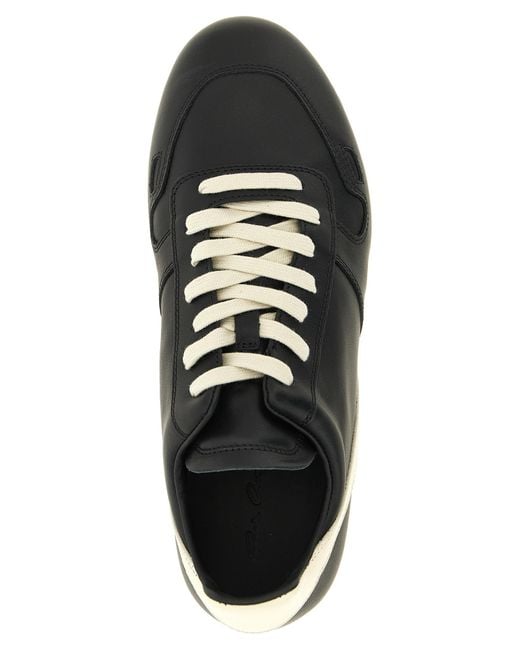 Rick Owens Black 'Minimal Sneaks' Sneakers for men