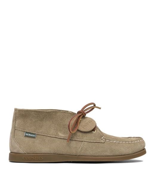 Sebago Brown Rubber Loafers for men