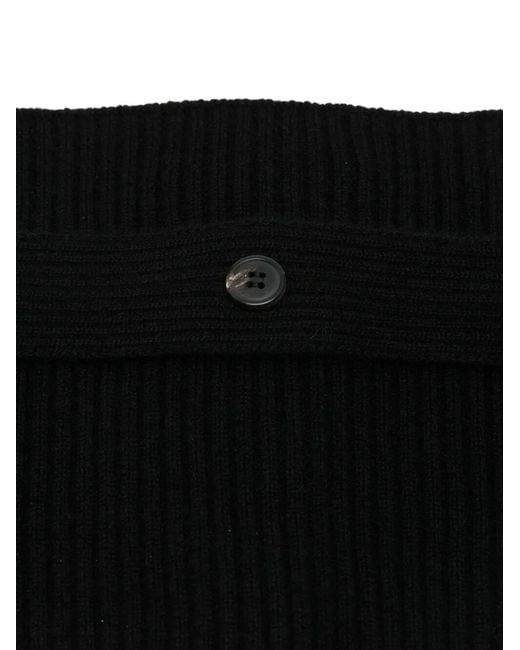 Dries Van Noten Black "Merlin" Collar for men