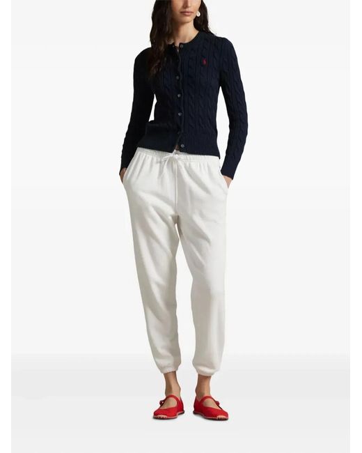 Polo Ralph Lauren White Sweatpants