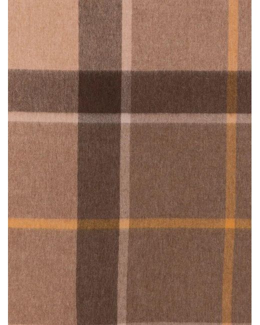 Barbour Brown "Rosefield Tartan" Scarf