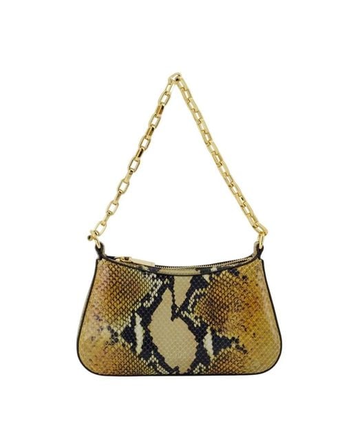 McQueen Metallic T Bar Mini Handbag