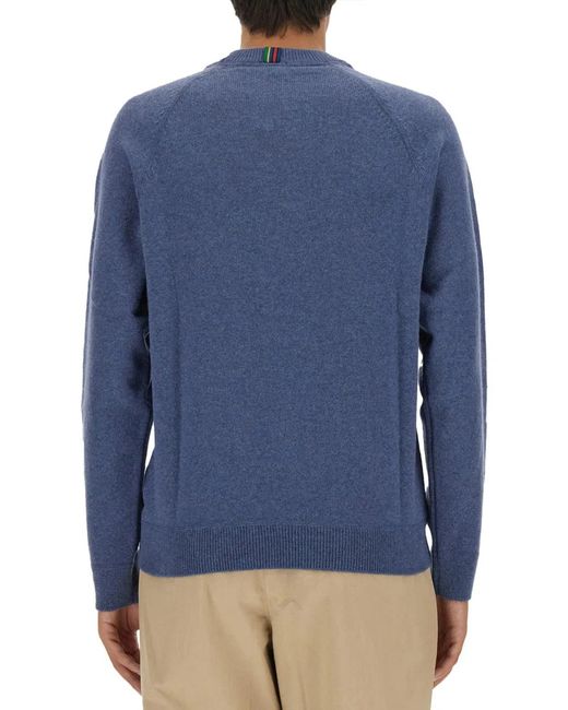 Paul Smith Blue Ps Paul Smith Wool Jersey for men