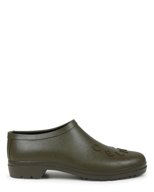 Céline Green Zoccolo "Garden" Con Logo